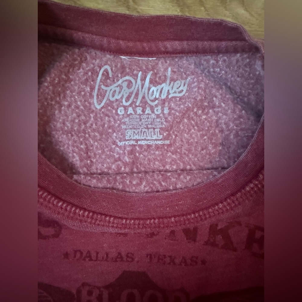 Gas Monkey Garage- Maroon Crew Neck Pullover - Picture 3 of 4